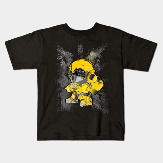 Bumblebee  transformer Kids T-Shirt by Pradeep Chauhan